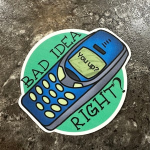 Bad Idea - Olivia Rodrigo Lyric Sticker - Matte Vinyl Sticker - Decal For Laptops, Water Bottles, Phone Case