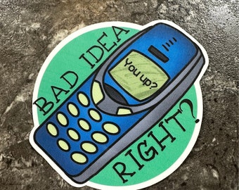 Bad Idea Olivia Rodrigo Lyrics - Matte Vinyl Sticker Decal
