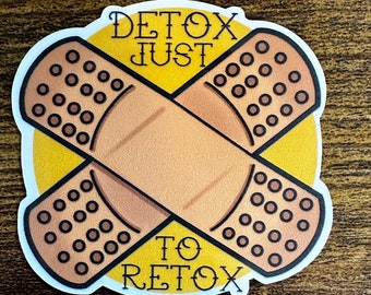 Detox - Fall Out Boy Lyric Sticker - Matte Vinyl Sticker - Decal For Laptops, Water Bottles, Phone Case