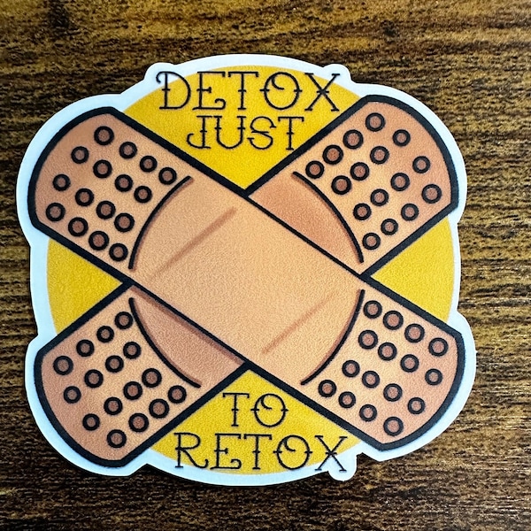 Pegatina con la letra de la canción de Fall Out Boy – Detox – Vinilo mate