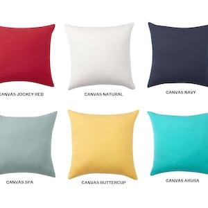 100% Sunbrella Outdoor Pillow Covers