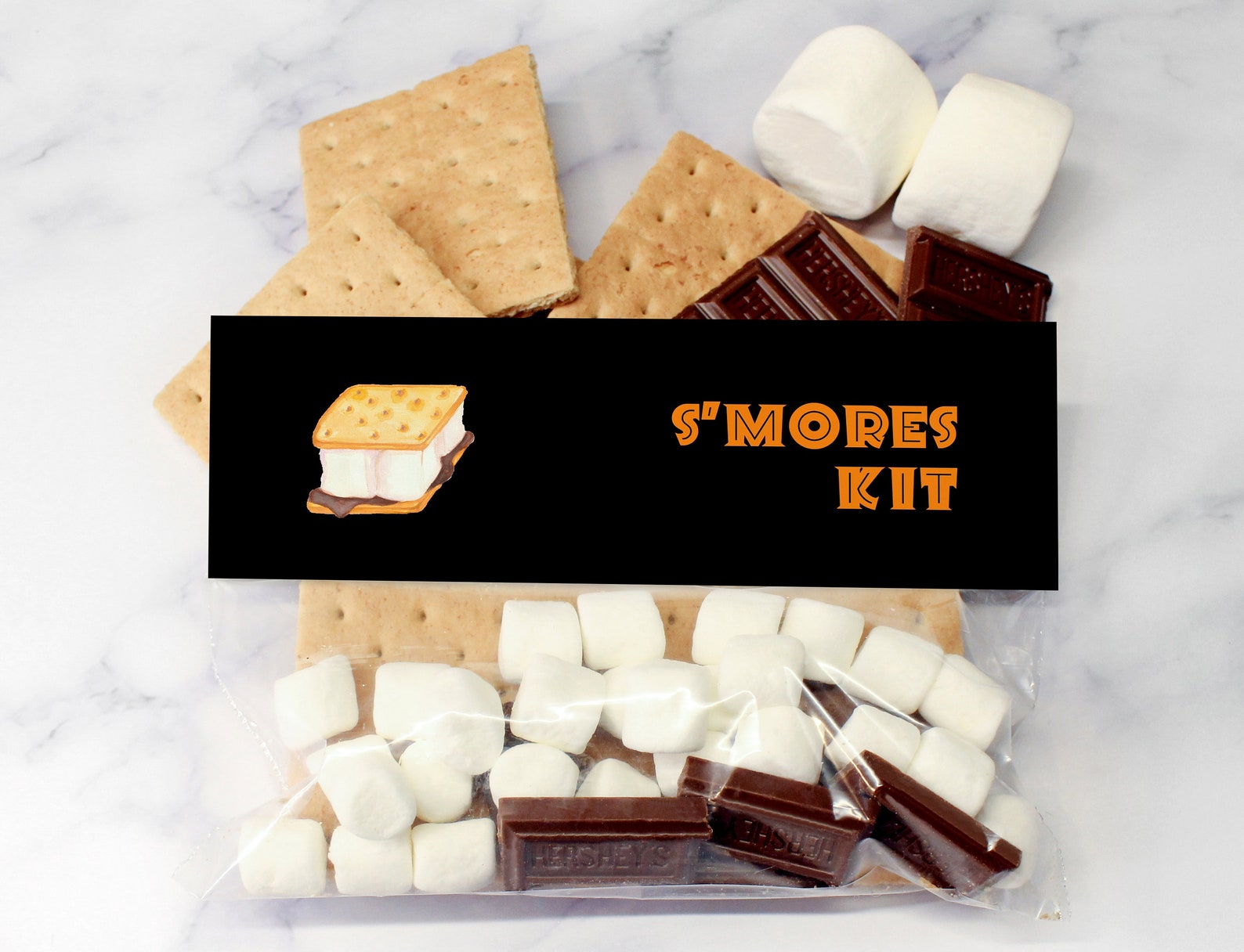 Printable S'mores Kit Bag Toppers Treat Bag Toppers Etsy