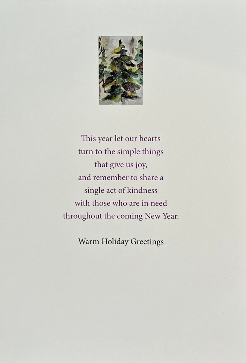 Holiday Cards Christmas Cards Tree Birch Trees Boxed Etsy
