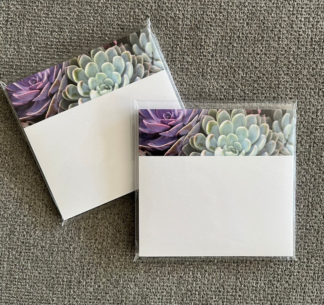 Succulent Sticky Notes, Photo Design, 2 Pads - Etsy