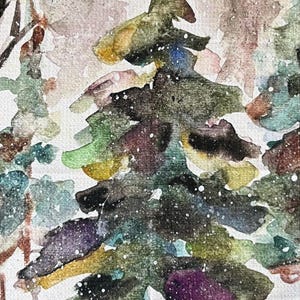 Winter Tree Tea Towel: Holiday Kitchen Decor