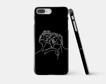 Call me by your name iPhone Case, Line Art iPhone Case, Black iPhone Case, Minimal iPhone Case, CMBYN, One Line, iPhone 13, 12, X, Pro Max