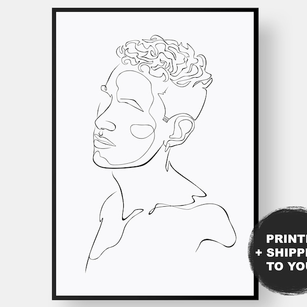 Olly Alexander Poster, Years and Years Poster, Line Art Print, Fan Art, Gay wall art, LGBT Pride line art , Home Decor PHYSICAL Giclee Print