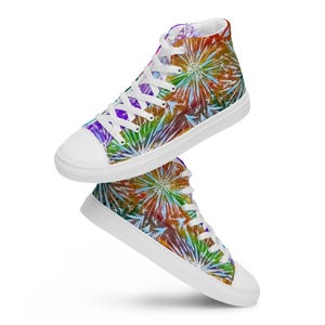 Fireworks--Men’s high top canvas shoes