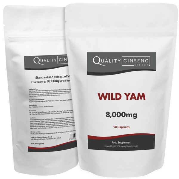 Wild Yam | 8,000mg Capsules | Powerful Formula | Best Quality on Etsy