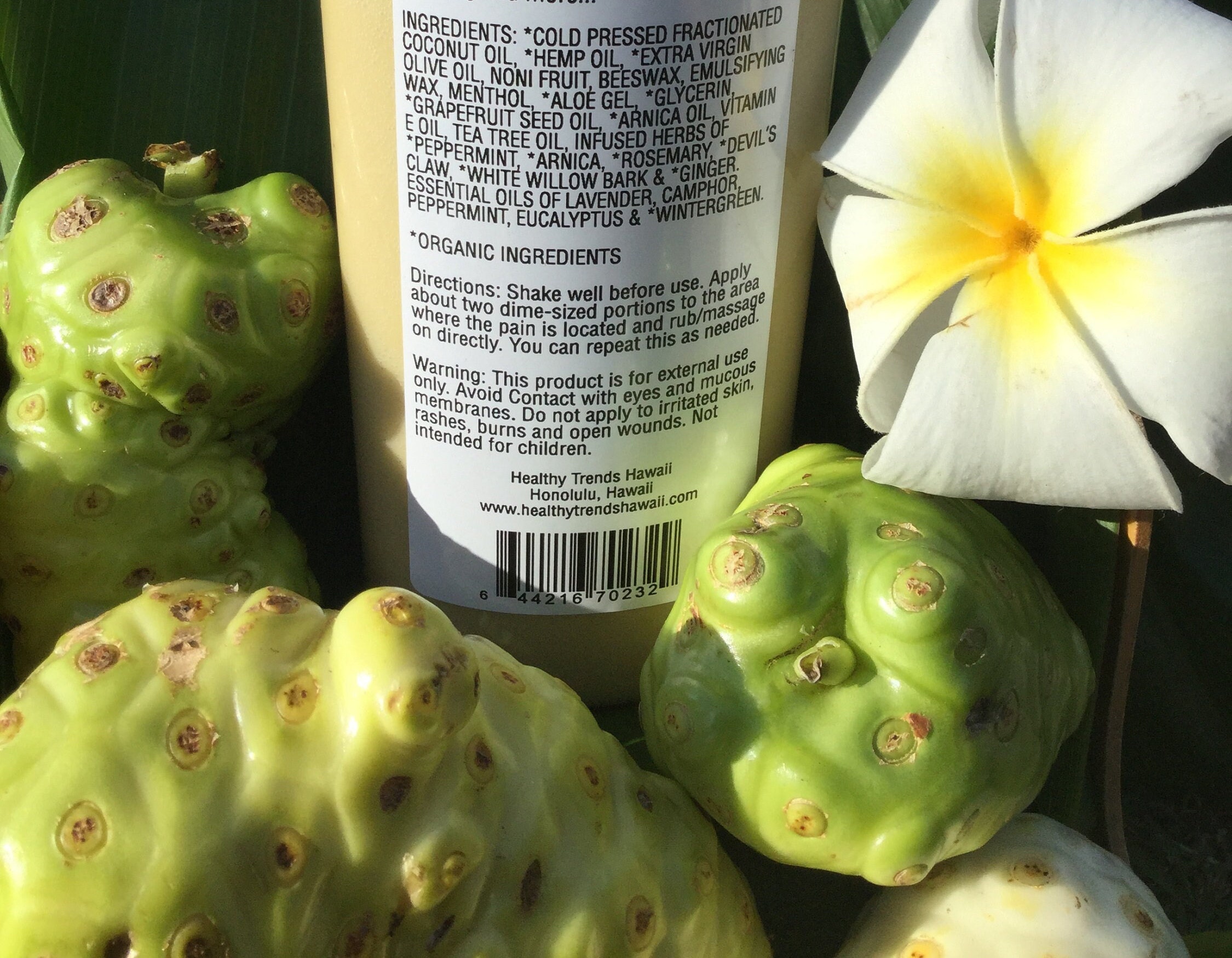 8oz. Big Island Noni Lotion All Natural Pain Relief Therapy Etsy