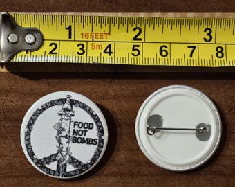 Food Not Bombs Button 1.25"