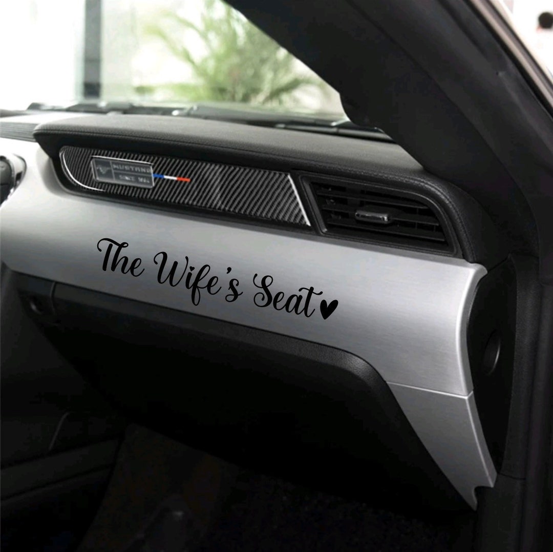 The Wifes Seat Sticker the Wifes Seat Decal Wifey Decal Etsy