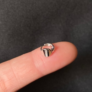 Sterling Silver Hoop Earrings - 5.5mm Huggies - Helix/Cartilage Piercing - Teeny Tiny Clicker