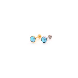 Icing Select Gold Titanium 2mm Ball Flat Back Stud Earrings