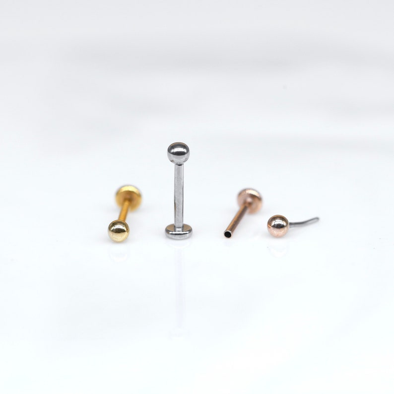 TINY BALL 2mm Threadless Stainless Steel Piercing - Etsy