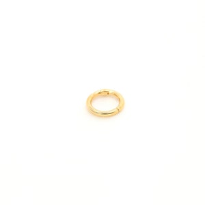 Tiny 14K Gold Clicker Ring • 16G Solid Gold Hoop 6mm Ring, Tiny Tragus Hoop, Cartilage/Helix/ Earrings, Super Tiny Ring, Small Hoop