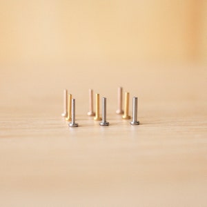 20G 18G 16G THREADLESS Stainless Steel Back Replacement - Threadless Post - Push Pin Post - Flat Back Bar