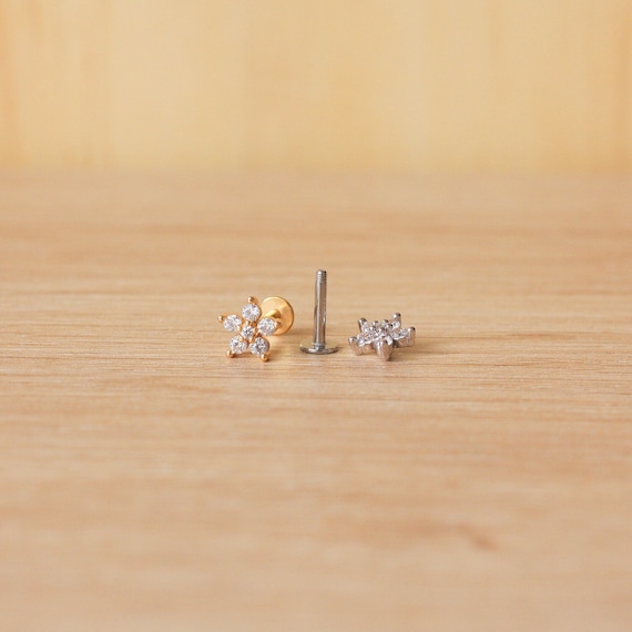 Nuova Gemma Tragus Helix Bar - Perno Orecchio Superiore - Foto 6