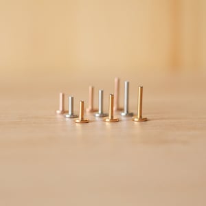 16G Internally THREADED Back Replacement - Stainless Steel Internally Threaded Post - Screw in Post - Flat Back Bar