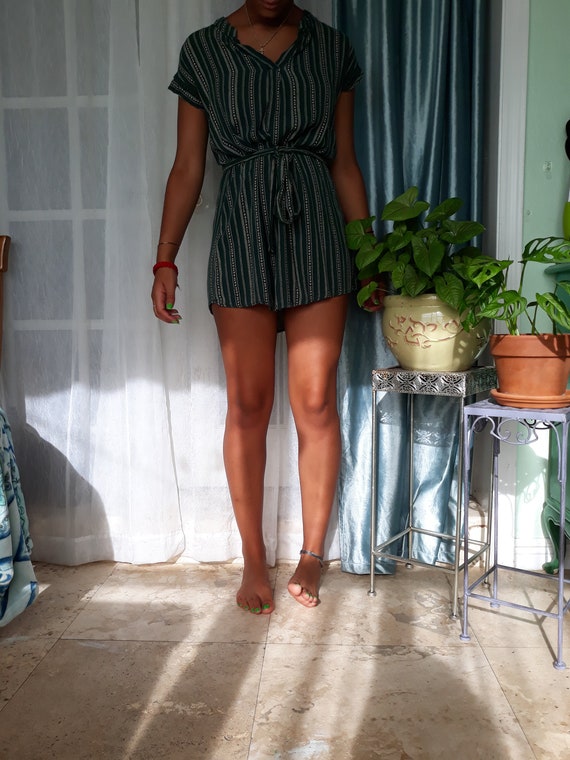 Boho Forest Green Dress Gem