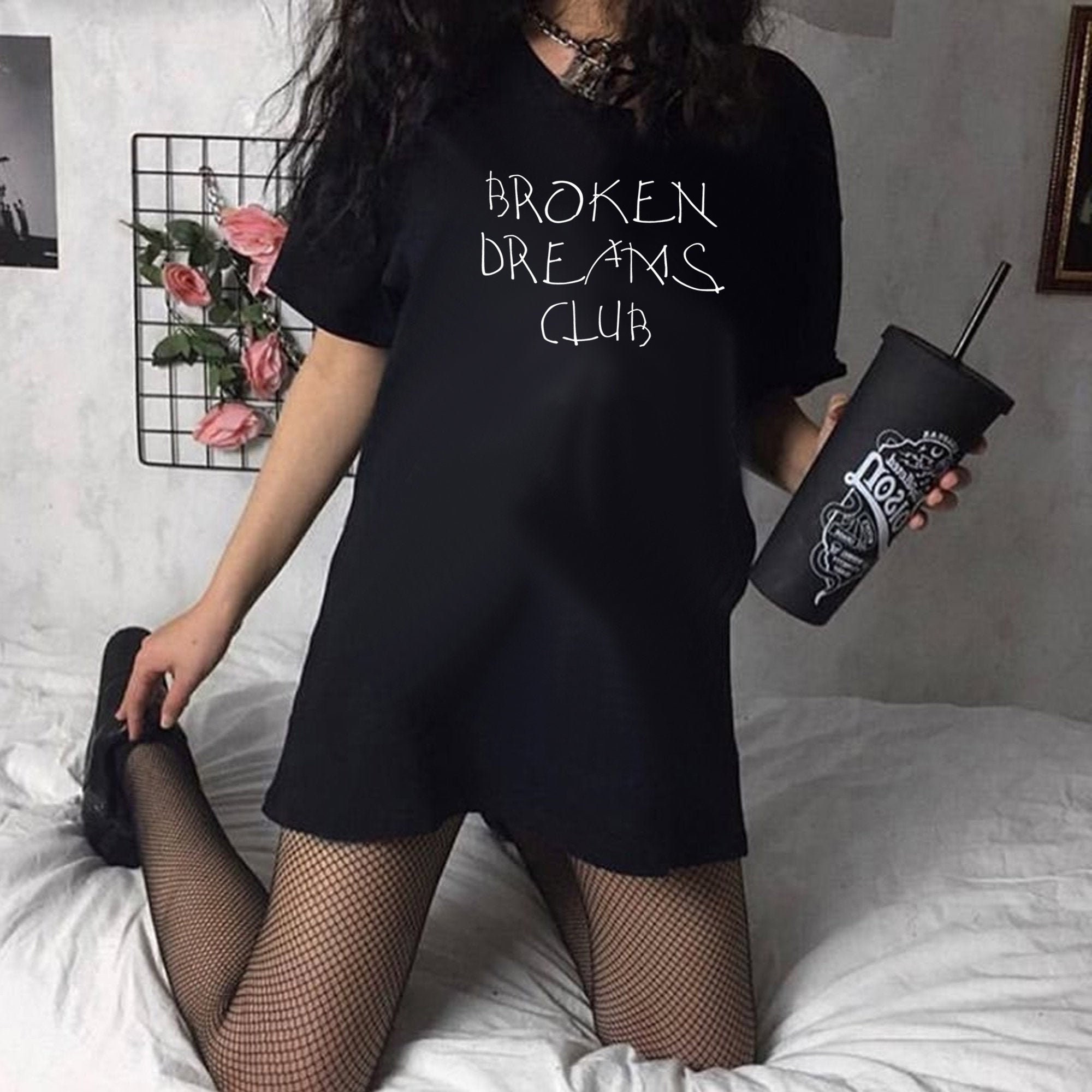Broken dreams club shirt E Girl Clothing Vsco Girl Shirt E Etsy