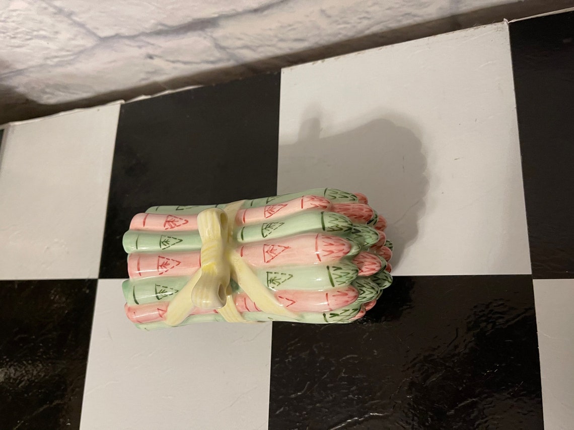 Plato de espárragos rosados y verdes | Etsy