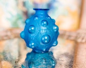RARE 1927 Lalique Electric Blue Tournesols 39 Sunflowers 39 Vase - Signed - Vintage