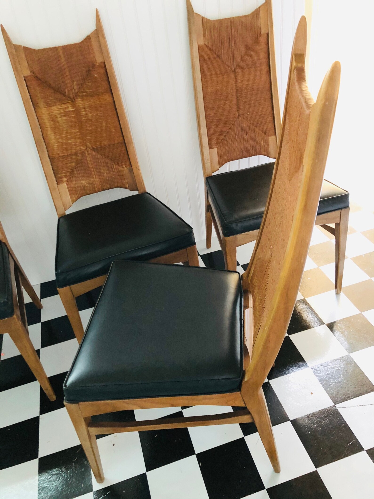 Set of 4 Vintage MCM Dining Chairs by B.F. Huntley Furniture Etsy