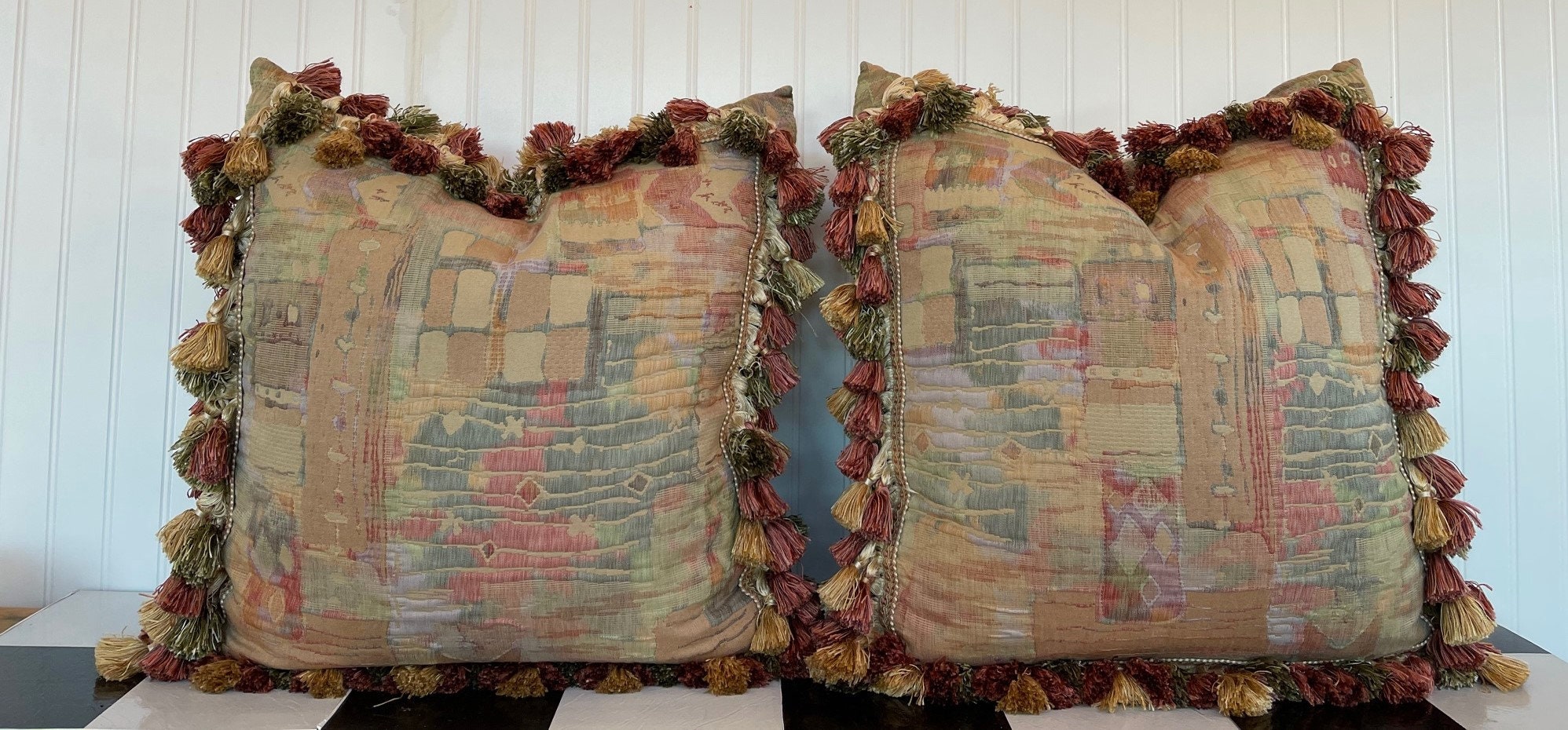 Pair of Custom Plush Pillows Etsy