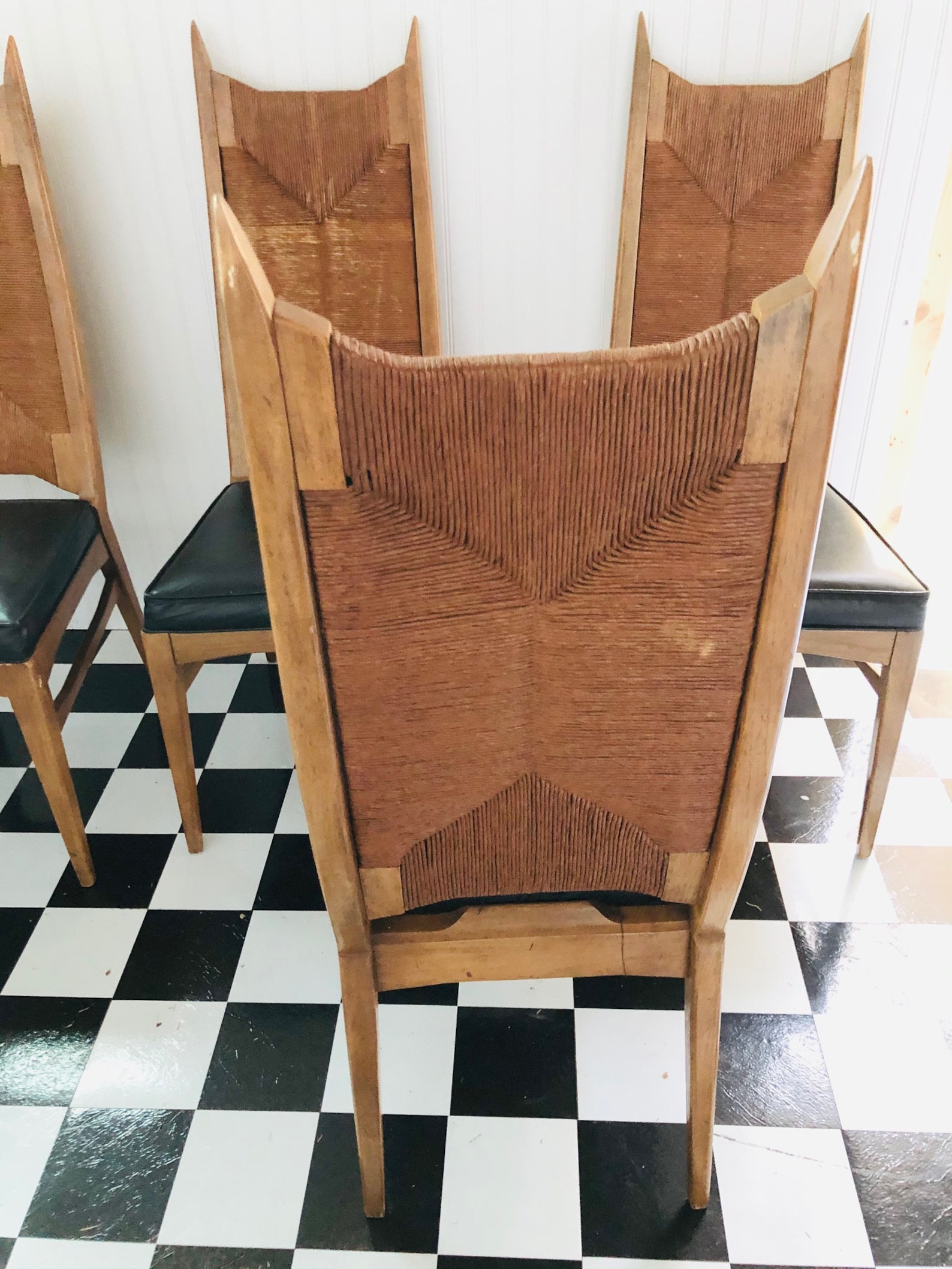 Set of 4 Vintage MCM Dining Chairs by B.F. Huntley Furniture Etsy
