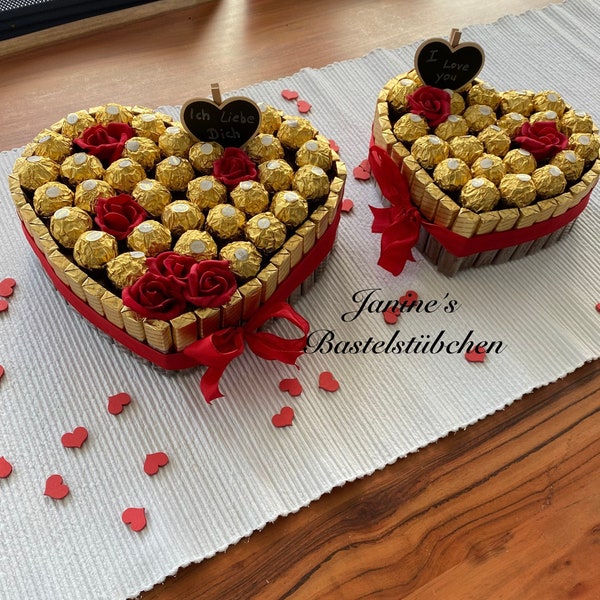 Valentinstag / Herz / Muttertags Geschenk / Schokolade / Gold /  Muttertag  / Geschenkidee / valentinstagsgeschenk