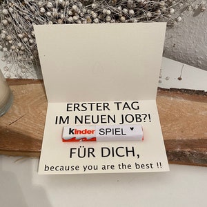 Neuer Job / Klappkarte / Geschenk / Karte Geburtstag / Geschenkkarte / Neue Arbeitsstelle /
