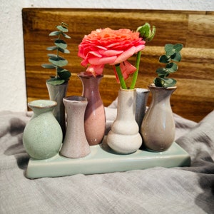 Tischdekoration / Vasen / Blumenvasen / Minivase, Trockenblumen / Frühling / Blumen / Dekoration / Bild 2