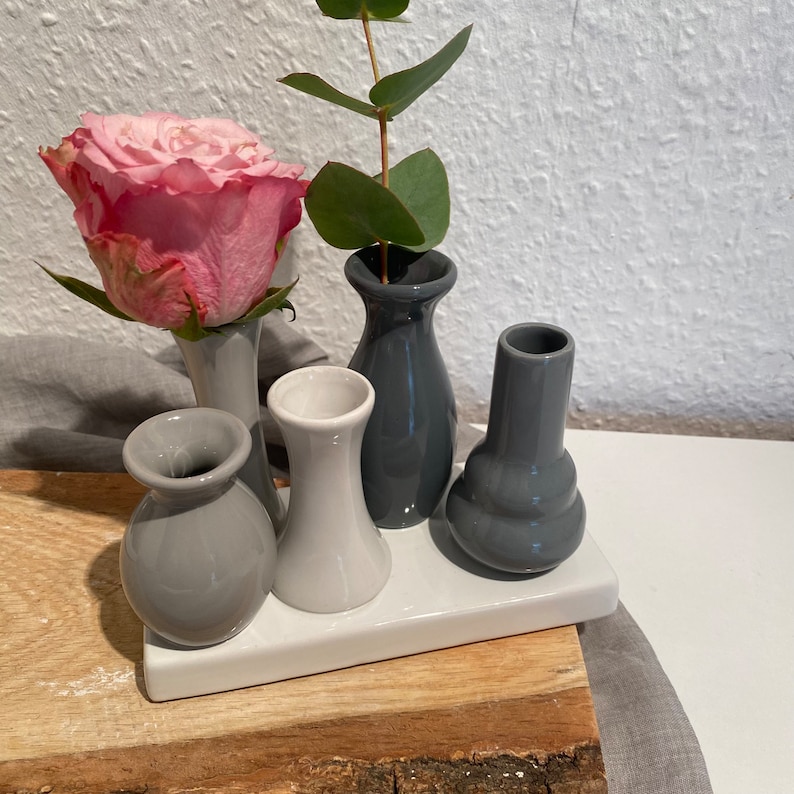 Tischdekoration / Vasen / Blumenvasen / Minivase, Trockenblumen / Frühling / Blumen / Dekoration / Bild 7