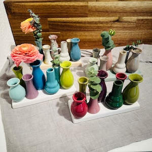 Tischdekoration / Vasen / Blumenvasen / Minivase, Trockenblumen / Frühling / Blumen / Dekoration / Bild 1