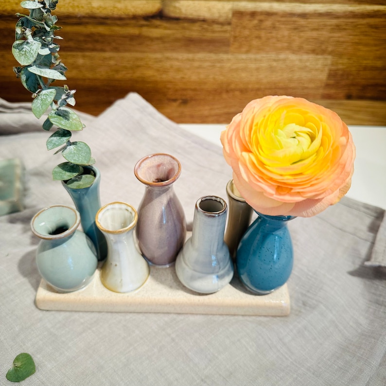 Tischdekoration / Vasen / Blumenvasen / Minivase, Trockenblumen / Frühling / Blumen / Dekoration / Bild 6