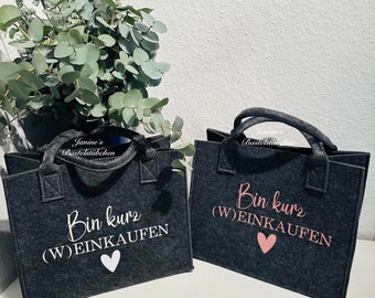 Filztasche / Einkaufstasche Filz / Tasche / Shopper / Geschenk /