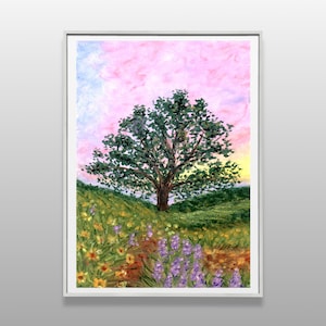 Tree of Life - Oil Pastel Print