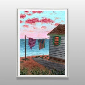 Summer Day - Oil Pastel Print