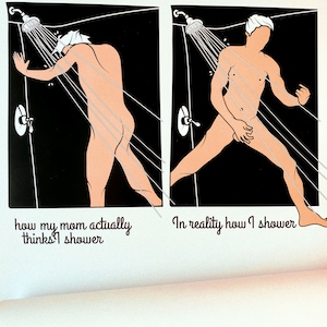 Wall Decoration Design - Poster Shower Like a Rockstar