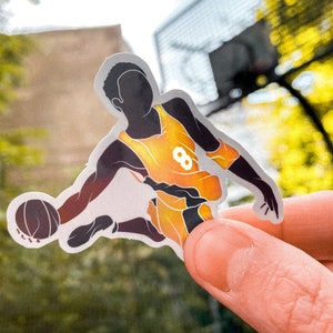 Sport Holographische Vinyl Aufkleber - Basketball Player Dunking