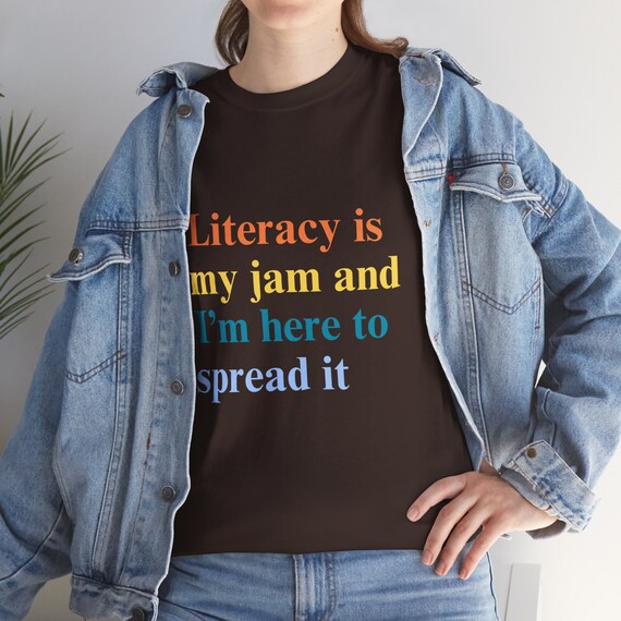 Reading is My Jam and I'm Here to Spread It T Shirt, Literacy