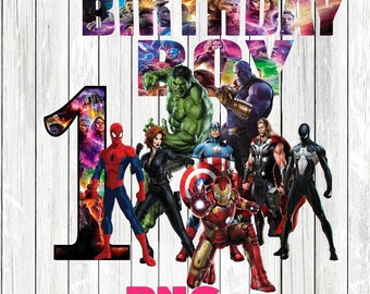 Avengers png, Superheroes birthday, Spiderman, Wolverine, Thor, Hulk, Captain America, printable, sublimation image, transparent background