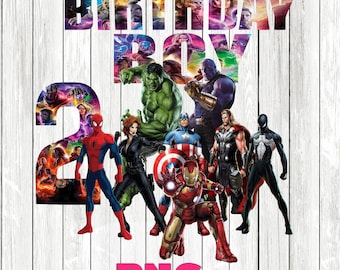 Avengers png, Superheroes birthday, Spiderman, Wolverine, Thor, Hulk, Captain America, printable, sublimation image, transparent background