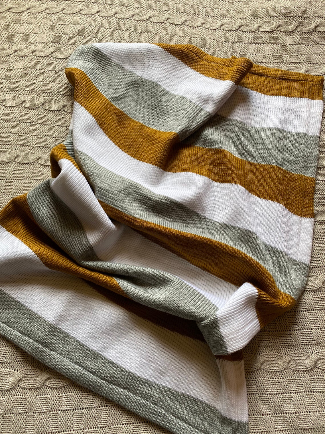 New Born Blanket Gender Neutral Baby Blanket Knitted Nursery Etsy