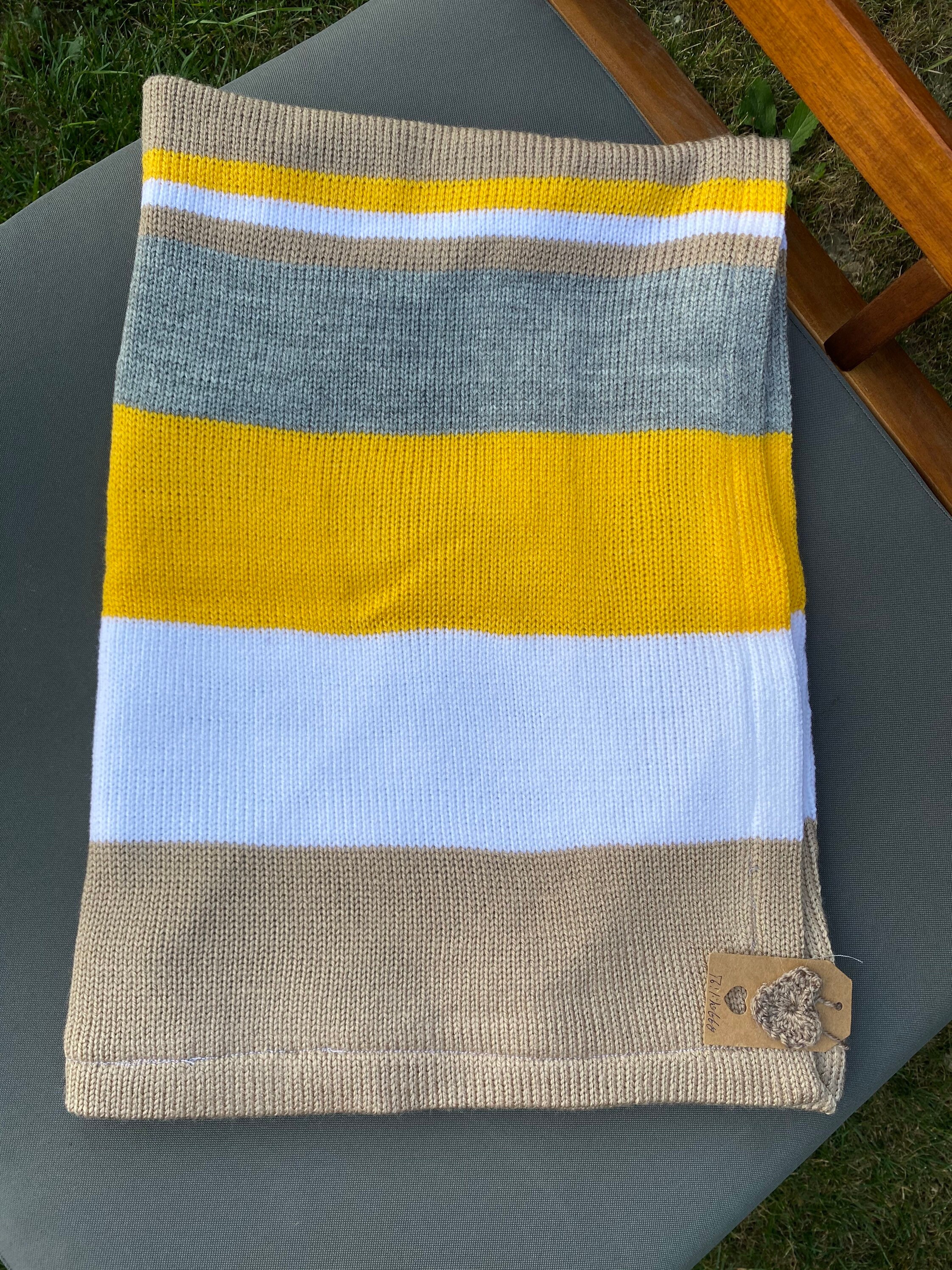 New Born Blanket Knit Baby Blanket Striped Baby Blanket Etsy UK