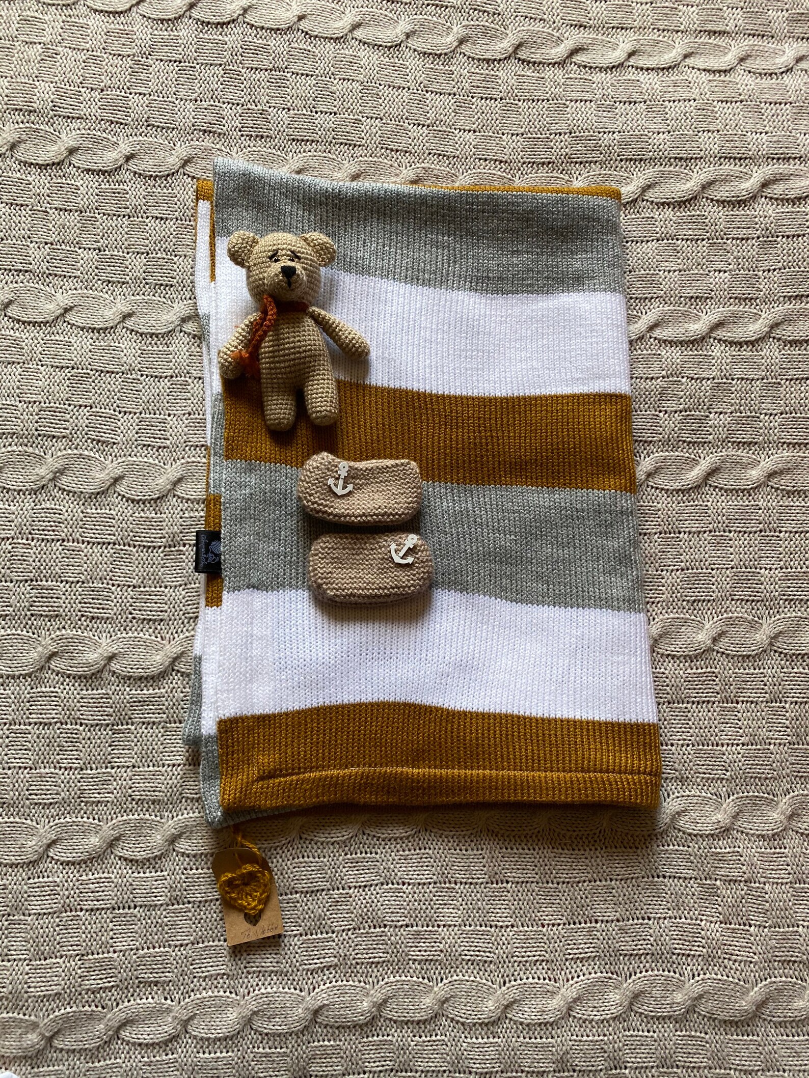 New Born Blanket Gender Neutral Baby Blanket Knitted Nursery Etsy UK