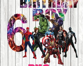 Avengers png, Superheroes birthday, Spiderman, Wolverine, Thor, Hulk, Captain America, printable, sublimation image, transparent background