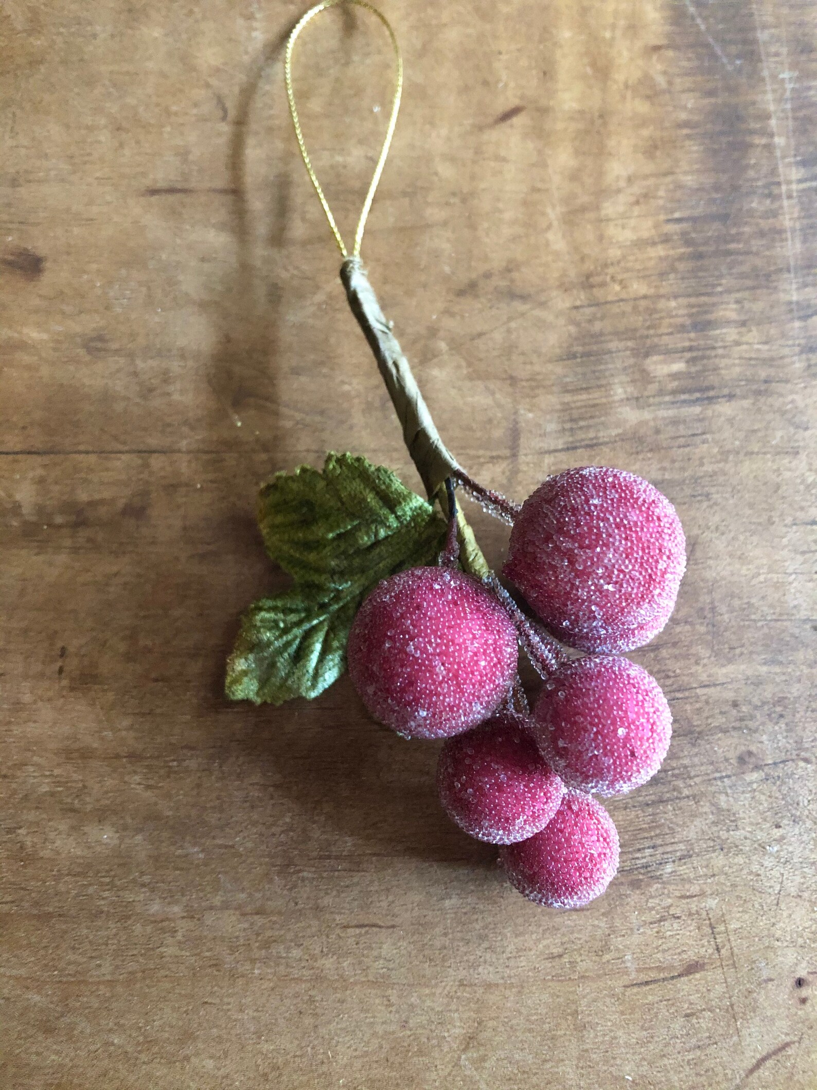 Medium Vintage Sugared Fruit Ornament 1 piece Etsy