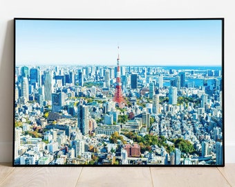 Japan - Printable Wall Art - Digital Download, Photography Poster, Fuji, Tokyo Skyline, Cityscape